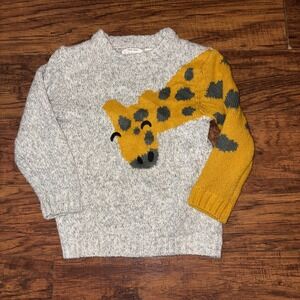 Zara Girls Giraffe Sweater Fancy Collection Toddler Size 3-4